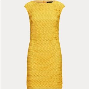 Lauren Ralph Lauren Petite Lattice Lace Cap-Sleeve Dress